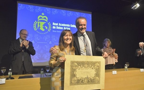 A pintora viguesa Menchu Lamas ingresa na Academia de Belas Artes
