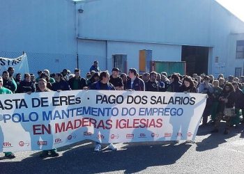 Paro total en Maderas Iglesias para rexeitar o noveno ERE en nove anos