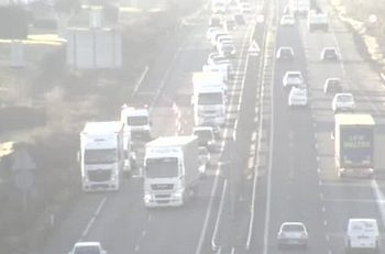 Dos heridas y retenciones kilométricas en una accidente en la A-55