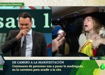 El vídeo viral de una simpatizante del PP de Vigo criticando al presentador de La Sexta Noche