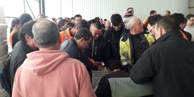 O persoal de Levantina acepta o ERE extintivo para 18 traballadores no Porriño
