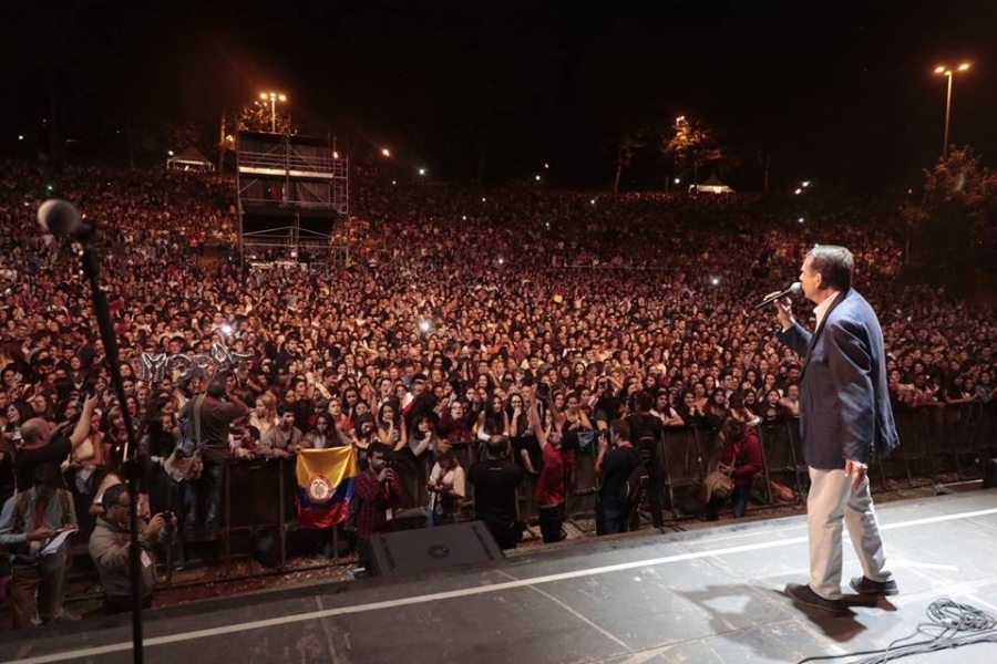 Caballero en el escenario de Castrelos.