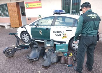La Guardia Civil recupera en Vincios un patinete eléctrico robado en Baiona y esclarece dos hurtos
