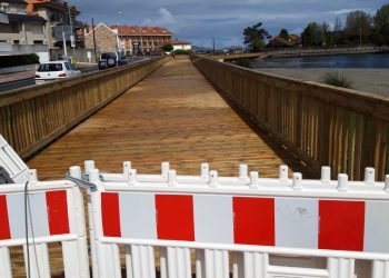 Baiona reabre la pasarela de A Ladeira adaptada a bicis y peatones