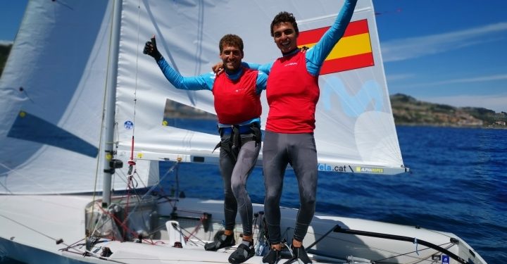 El catalán Xammar y el vigués Rodríguez, subcampeones de Europa de 470