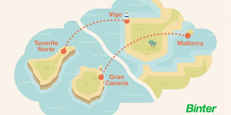 Binter refuerza la ruta de Vigo a Tenerife con un quinto vuelo semanal
