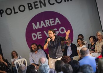 Pablo Iglesias defiende en Vigo el fin de “las mayorías absolutas y del ordeno y mando”