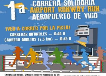 Una vuelta al aeropuerto de Peinador a favor de Aviación Sin Fronteras