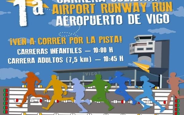 Una vuelta al aeropuerto de Peinador a favor de Aviación Sin Fronteras