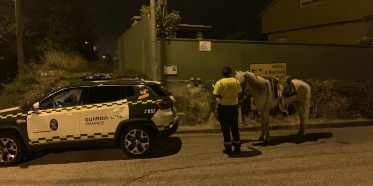 Multan a un jinete en San Juan por dar positivo cuando iba a caballo por una carretera de Nigrán