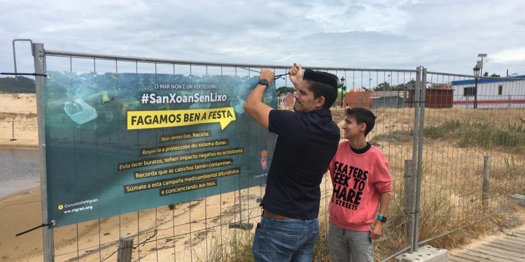 Nigrán blinda as dunas de Praia América e Panxón para o San Xoán