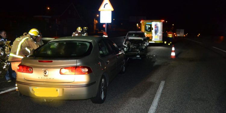 Un conductor ebrio provoca un accidente al circular en sentido contrario por la A-55