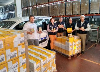 El Banco de Alimentos de Vigo recibe 1,2 toneladas de ‘calorías solidarias’