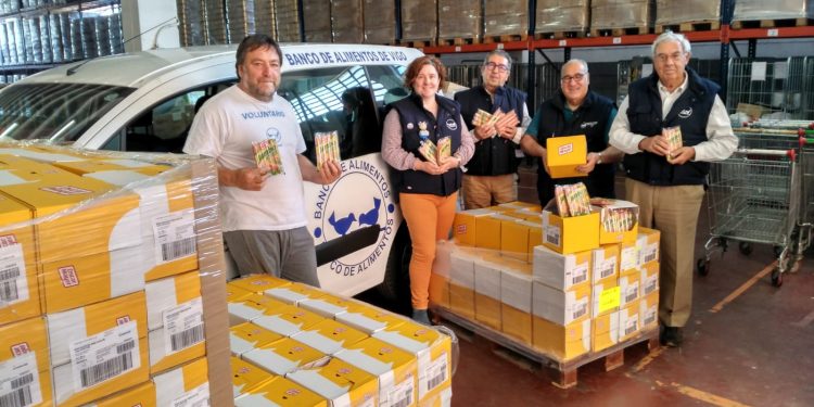 El Banco de Alimentos de Vigo recibe 1,2 toneladas de ‘calorías solidarias’