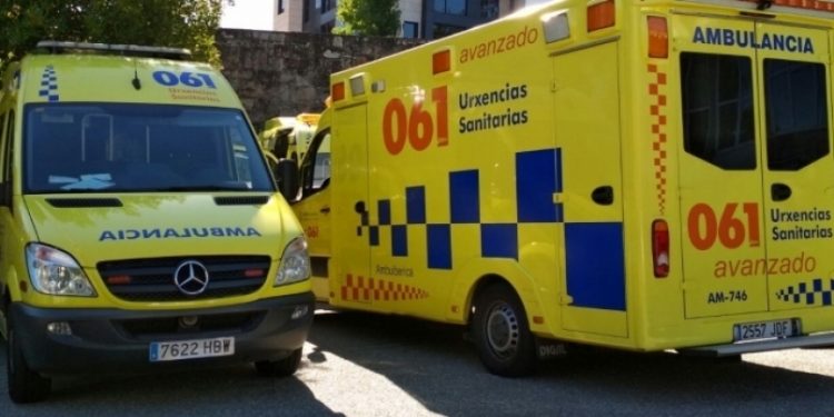 Una persona, intoxicada por inhalación de humo en un incendio en O Porriño