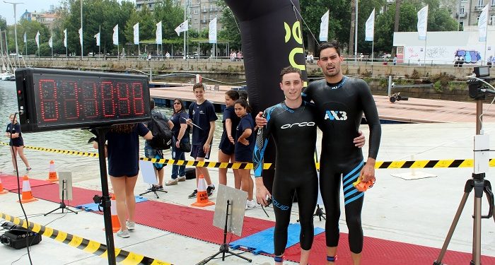 Gaspar Andrade suma su segundo triunfo en la Travesía a Nado de la Ría de Vigo