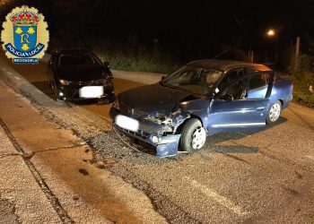Cuatro heridos y una alcoholemia positiva en un choque frontal en Chapela