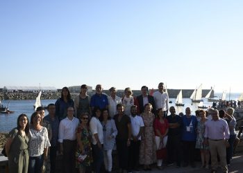 O Encontro de Embarcacións Tradicionais na Guarda iniciouse co izado de velas