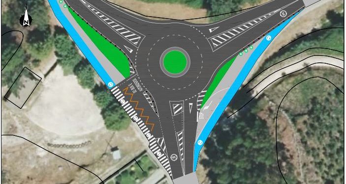 A Deputación inicia as obras dunha nova glorieta en Tomiño