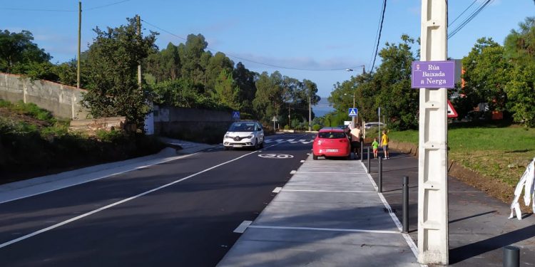 Rematadas as obras de acondicionamento do acceso á praia de Nerga, en Cangas