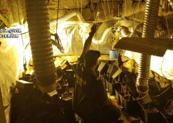 La Guardia Civil localiza un cultivo ‘indoor’ de marihuana en una casa de Gondomar