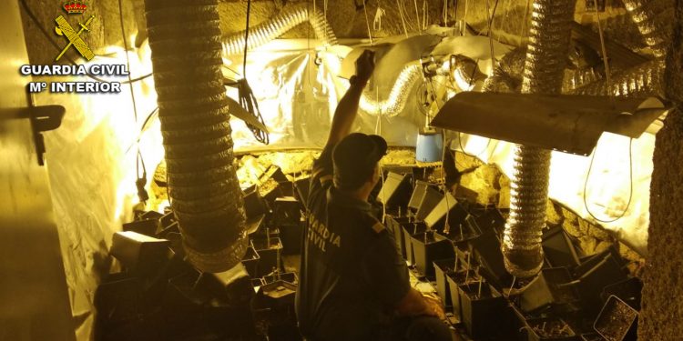 La Guardia Civil localiza un cultivo ‘indoor’ de marihuana en una casa de Gondomar