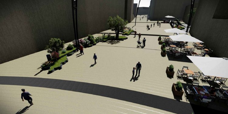 Caballero defiende la nueva Porta do Sol como la “gran plaza” que “Vigo no tiene”