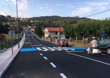 O Concello de Nigrán remata as obras de humanización da rúa do Cean