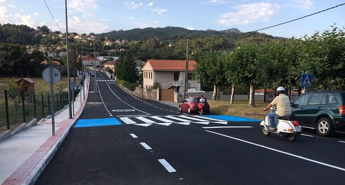 O Concello de Nigrán remata as obras de humanización da rúa do Cean