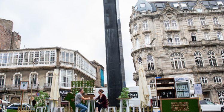 Leche y tentempié gratis en el centro de Vigo