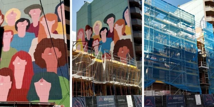 Vigo pierde uno de los mayores murales del programa de arte urbano Ciudad de Color