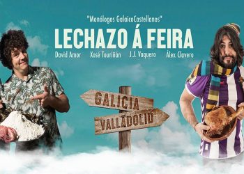 Touriñán, David Amor, JJ Vaquero y Álex Clavero sirven en Vigo su particular receta humorística: el ‘Lechazo á feira’