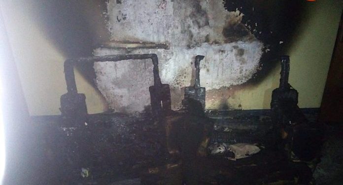 Una mujer resulta herida en Nigrán al arder su vivienda