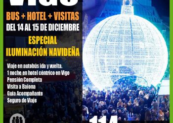 Organizan un BlaBlaCar en autobús desde Asturias para ver las luces de Navidad de Vigo