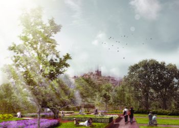 Tui inicia as obras de acondicionamento dos xardíns de Troncoso