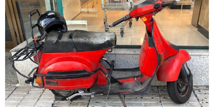 Una Vespa vintage