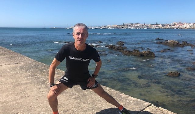 Martín Fiz, padrino y participante en la carrera 15K del Atlántico