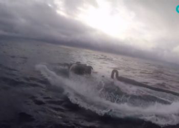 Interceptado en la ría de Aldán un submarino con 3.000 kilos de cocaína