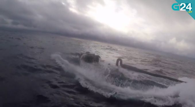 Interceptado en la ría de Aldán un submarino con 3.000 kilos de cocaína