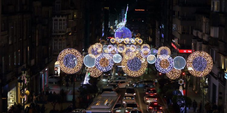 Así es el plan de tráfico en Vigo para el encendido y los días grandes de la Navidad