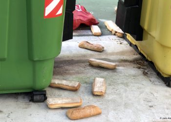 El pan en la basura