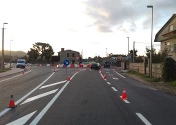 Entra en servicio la glorieta de la PO-340 que reforzará la seguridad entre Ramallosa y Gondomar