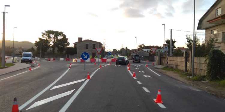 Entra en servicio la glorieta de la PO-340 que reforzará la seguridad entre Ramallosa y Gondomar