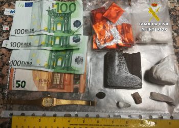 Interceptado en Porriño bajo los efectos de cinco sustancias diferentes y con drogas para trapichear