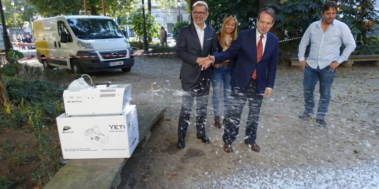 Ya hay fecha para que nieve en Vigo: este miércoles por la tarde llegan los cañones a la Alameda