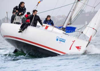 El Real Club Náutico de Arrecife gana en Baiona la Liga Española de Vela