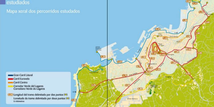 Vigo planifica otros tres carriles bici de una punta a otra de la ciudad