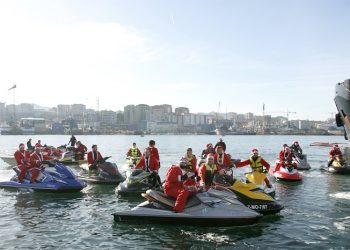Papanoelada marítima en la Ría de Vigo