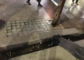 Bordillo traicionero