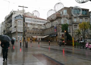 Giro de 180º en el tiempo: la lluvia vuelve a Vigo para quedarse toda la semana